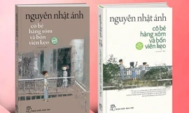 Bìa sách "Cô bé hàng xóm và bốn viên kẹo"