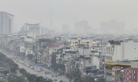 Bụi mịn dày đặc như sương mù 