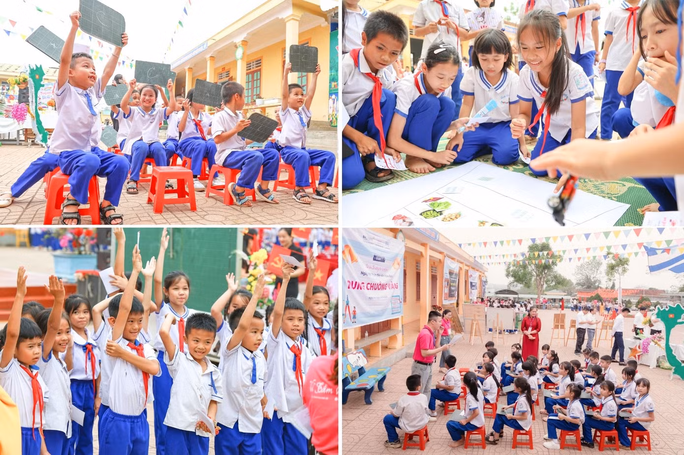 Các gian trải nghiệm giúp các em có cơ hội vừa học vừa chơi