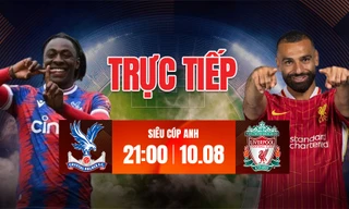 Trực tiếp Siêu cúp Anh Crystal Palace vs Liverpool, 21h00 ngày 10/8: Khó có bất ngờ