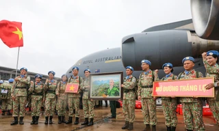 Lực lượng mũ nồi xanh xuất quân lên đường gìn giữ hòa bình Liên Hợp Quốc