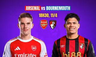 Nhận định Arsenal vs Bournemouth, 18h30 ngày 11/4: Không cần đẹp mắt