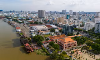 Toàn cảnh từ trên cao khu đất vàng ở Bến Nhà Rồng sắp làm công viên