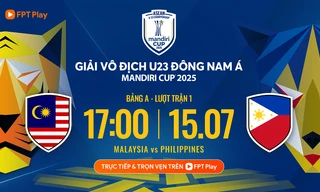 Trực tiếp U23 Đông Nam Á, U23 Malaysia vs U23 Philippines, 17h00 ngày 15/7: Khai mạc hấp dẫn