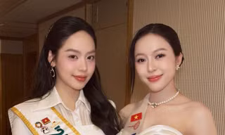 Hoa hậu Thanh Thủy ghi điểm nhờ hành động này dành cho Kiều Duy trong hậu trường
