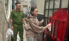 Bắt cô gái tạt sơn nhà người yêu cũ