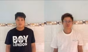 Hai người Trung Quốc theo tàu cá nhập cảnh trái phép vào Vĩnh Long