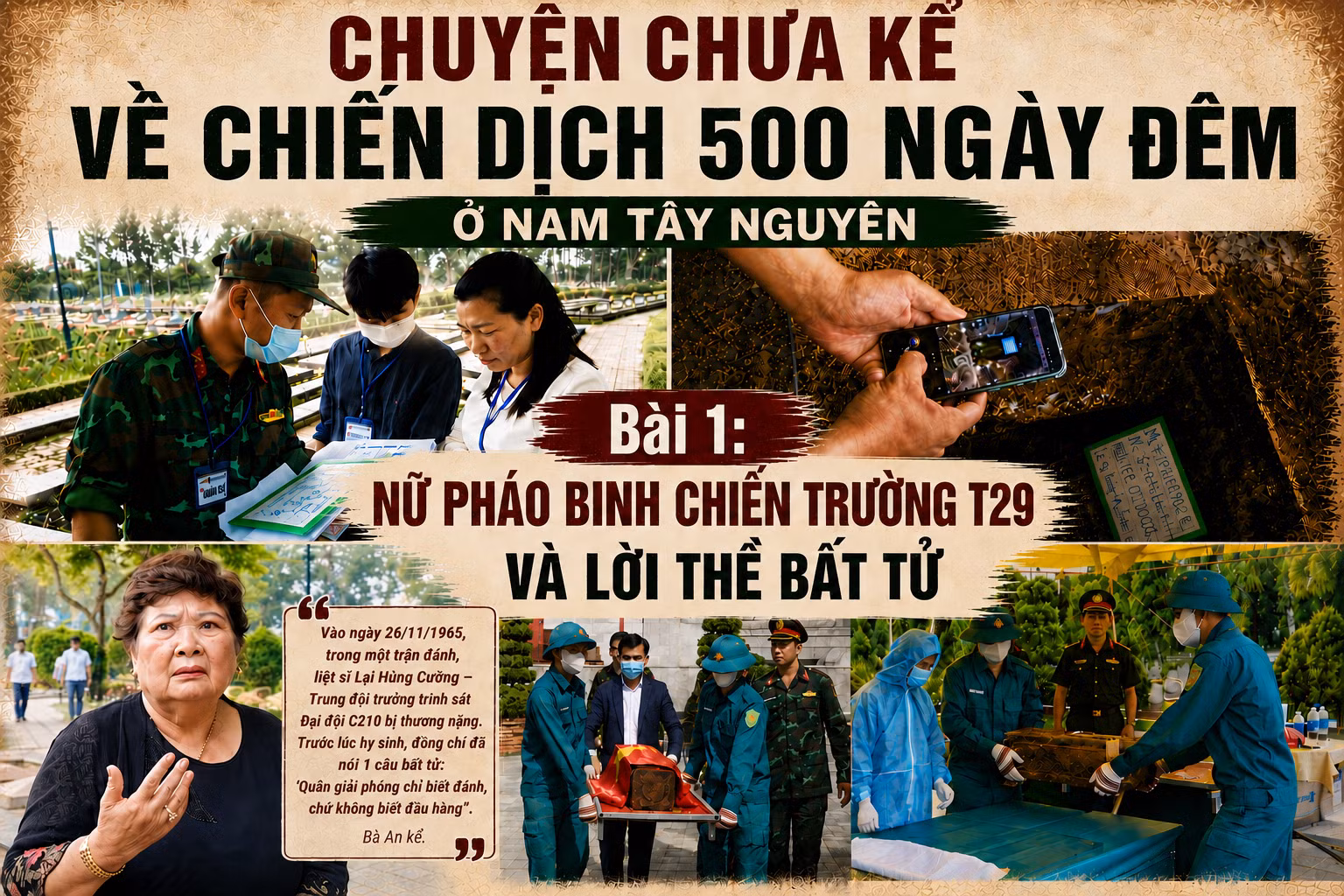 Nữ pháo binh chiến trường T29 và lời thề bất tử