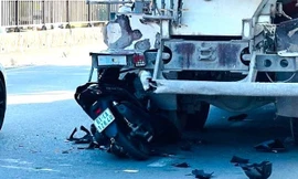 Tông vào đuôi xe bồn đang dừng, hai người nguy kịch