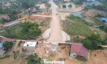 Cận cảnh tuyến đường 'cụt' 220 tỷ kết nối với... đồng ruộng ở Thái Nguyên 