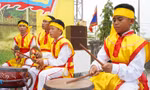 Thi đánh trống tế ở di tích Đền Cả