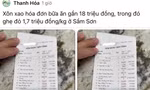 Xôn xao bữa ăn gần 18 triệu đồng ở Sầm Sơn