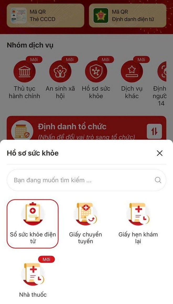 Người dân có thể xem thông tin khám chữa bệnh BHYT trên VNeID