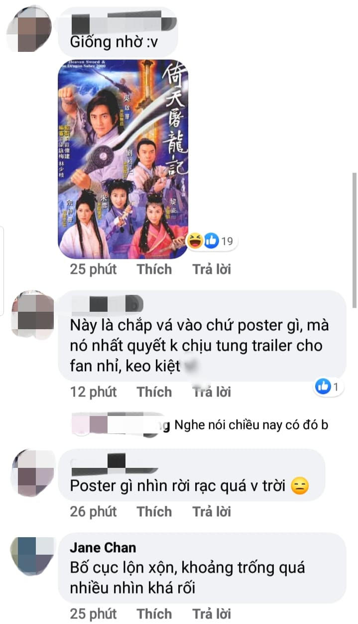 Một số bình luận của dân mạng khi xem poster Hữu Phỉ. Mãi mới có poster phim nhưng Hữu Phỉ lại bị chê quá “phèn”, cắt ghép không hề giả trân ảnh 2