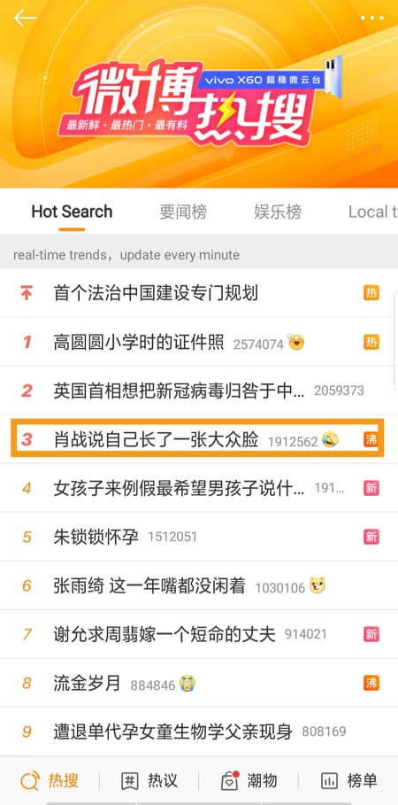 Với một câu nói, Tiêu Chiến đã lên tận No.3 hot search Weibo. “Người chơi hệ khiêm tốn”: Tiêu Chiến đã nói gì mà bị dân mạng nhiệt tình “cà khịa”? ảnh 4