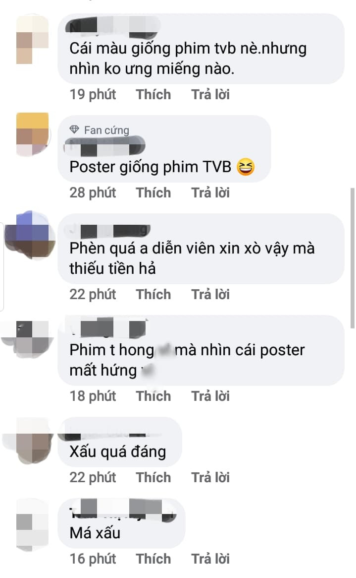 Một số bình luận của dân mạng khi xem poster Hữu Phỉ. Mãi mới có poster phim nhưng Hữu Phỉ lại bị chê quá “phèn”, cắt ghép không hề giả trân ảnh 3