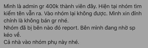 Thông báo của admin group. Giữa cơn bão tẩy chay, hàng loạt group anti-fan của Hải Tú đồng loạt “bay màu”? ảnh 3