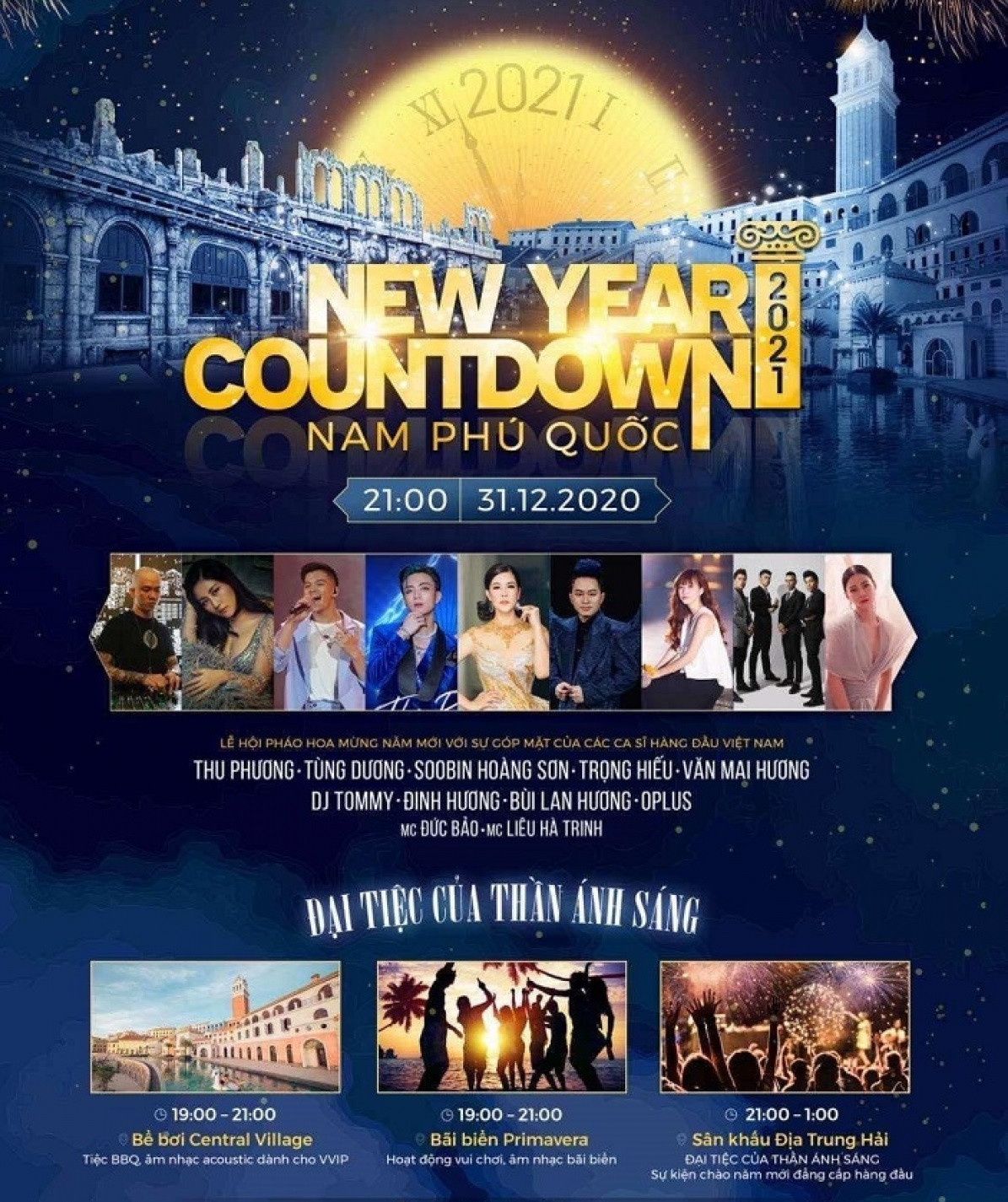 Sự kiện countdown 2021 tại Phú Quốc. “Cuộc đua” đêm nhạc Countdown 2021 ở các vùng miền: Nổi bật từ sân khấu đến khách mời ảnh 5