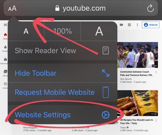 Trình đơn cài đặt web trên iPhone. Muốn nghe YouTube trên điện thoại nhưng lại cần sử dụng app khác, bạn phải biết chiêu này! ảnh 2