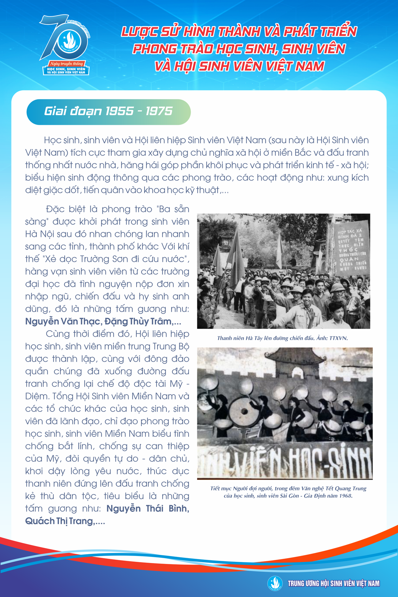 Dấu ấn 70 năm của học sinh, sinh viên Việt Nam ảnh 7