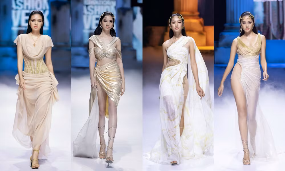 Cận cảnh vẻ đẹp bộ váy nặng 40kg khiến Hoa hậu Mỹ Linh lo sợ sẽ bị ngã trên sàn catwalk ảnh 10