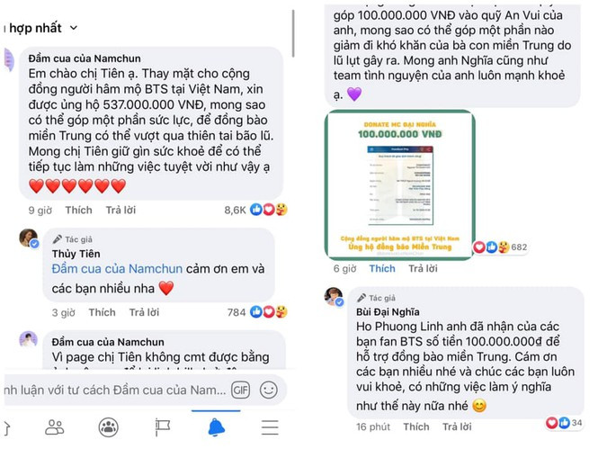 Cộng đồng fan K-Pop tại Việt Nam quyên góp số tiền lên tới hơn 1,2 tỉ ủng hộ miền Trung ảnh 2