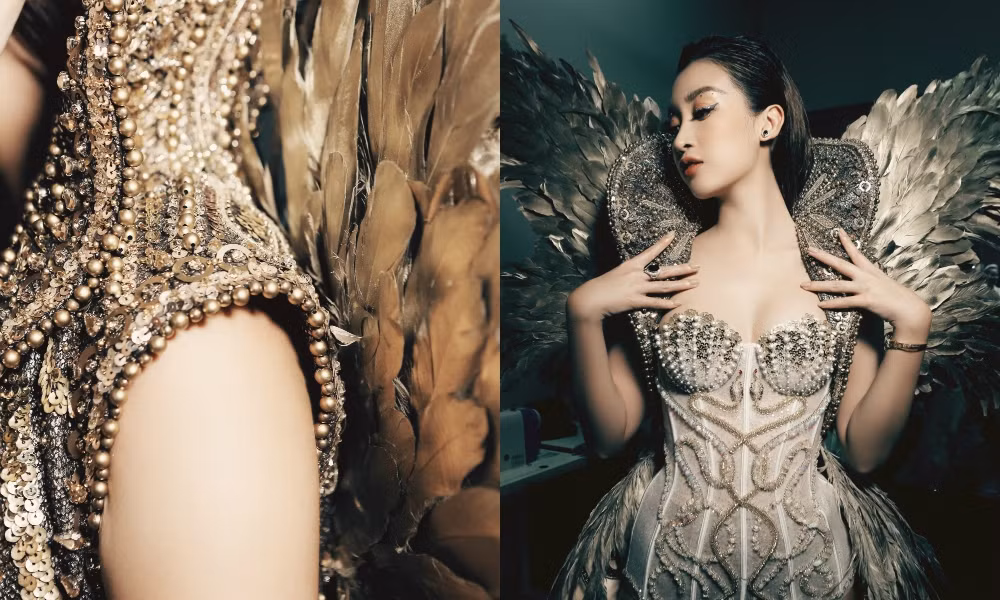 Hoa hậu Lương Thùy Linh khoe đôi chân 1m22 thon dài hiếm có trong bộ ảnh thời trang mới ảnh 11