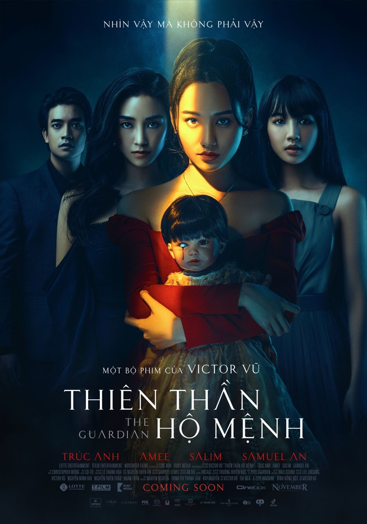Poster phim Thiên Thần Hộ Mệnh “Thiên Thần Hộ Mệnh“: Trúc Anh, Salim, Amee để lộ mối quan hệ bí ẩn với trai đẹp Samuel An ảnh 1
