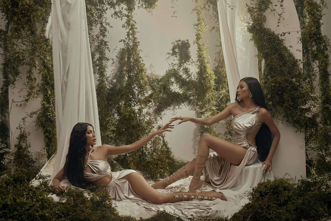 Minh Tú, Võ Hoàng Yến hoá 'nữ thần Hy Lạp', 'đốt mắt' fans với váy cắt xẻ cực táo bạo ảnh 7