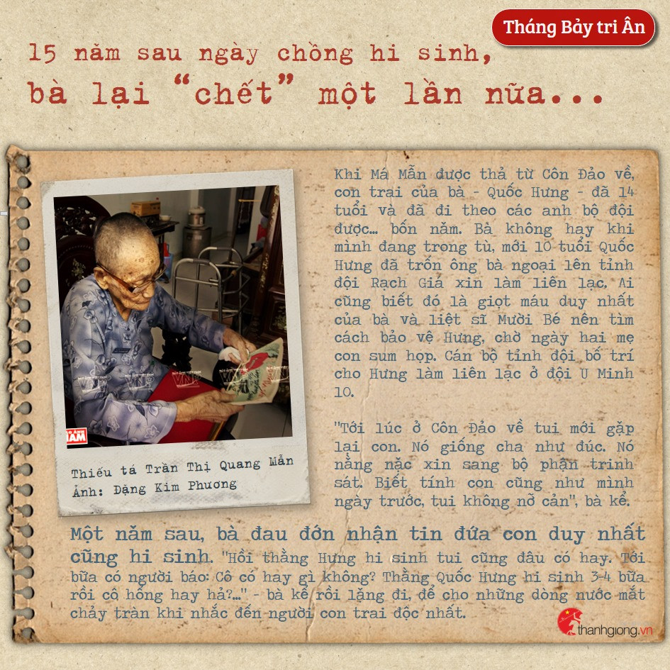 15 năm sau ngày chồng hi sinh, bà lại "chết" một lần nữa... Tháng Bảy tri ân: Cô gái năm xưa giả trai đi đánh giặc nay là Mẹ Việt Nam Anh hùng ảnh 5