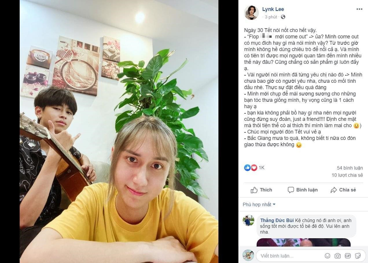Ảnh: FBNV Trước những bình luận khiếm nhã, Lynk Lee đáp trả “nền nã” khiến fan thích thú ảnh 3
