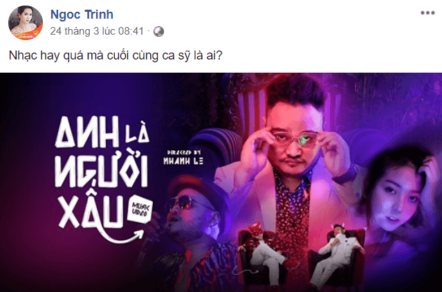 Ngọc Trinh thắc mắc về dung nhan ca sĩ. Thái Vũ FAPtv muốn trở thành “người xấu” và phản ứng của loạt sao Việt ảnh 3