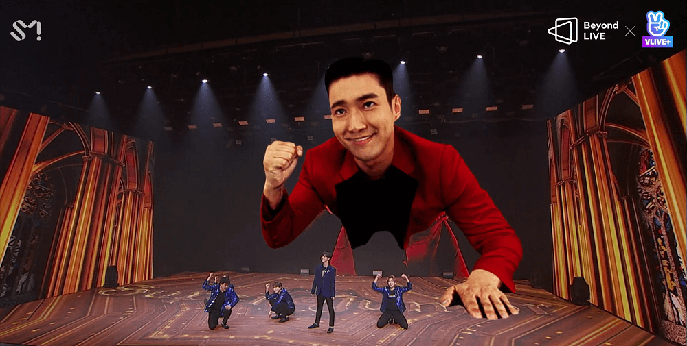 Đây chính là Siwon siêu to khổng lồ. Đưa Choi Siwon khổng lồ lên sân khấu, concert online của SUPER JUNIOR phá kỷ lục “bắn tim“ ảnh 6