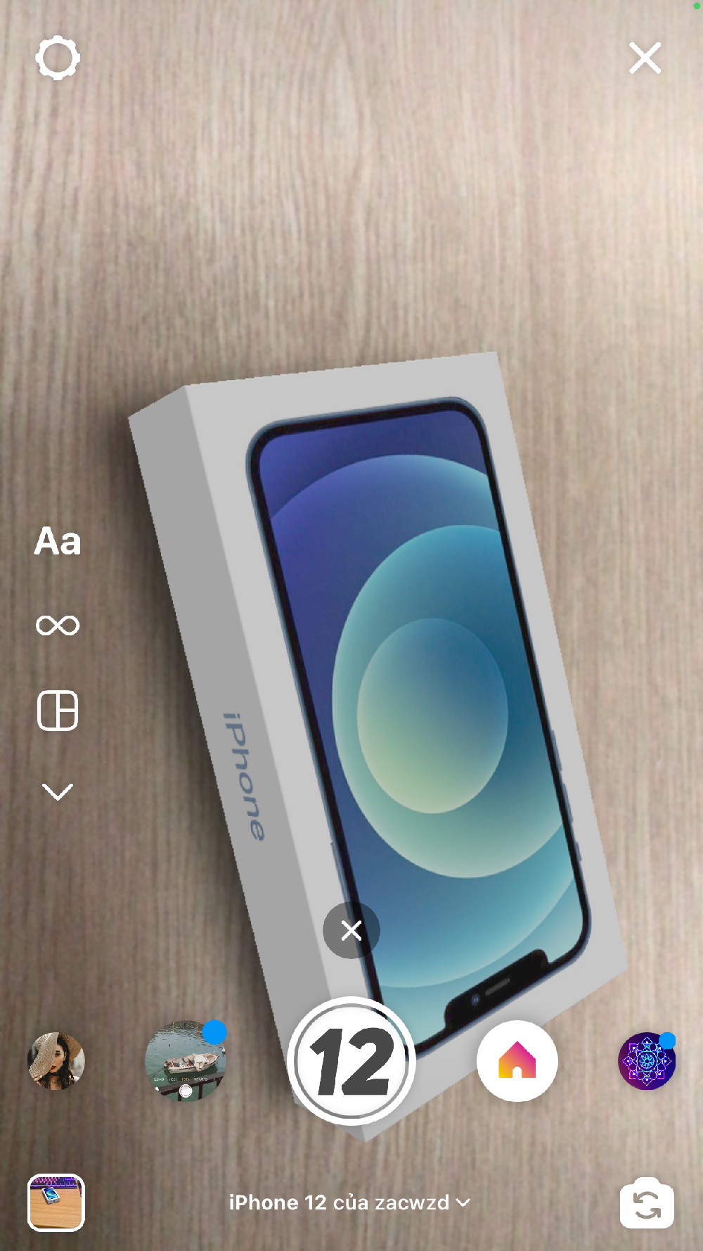 Tha hồ "đập hộp" iPhone 12 bạn nhé! Hướng dẫn “sống ảo“: Chỉ vài thao tác đơn giản trên Instagram là bạn đã “sở hữu” iPhone 12 ảnh 5