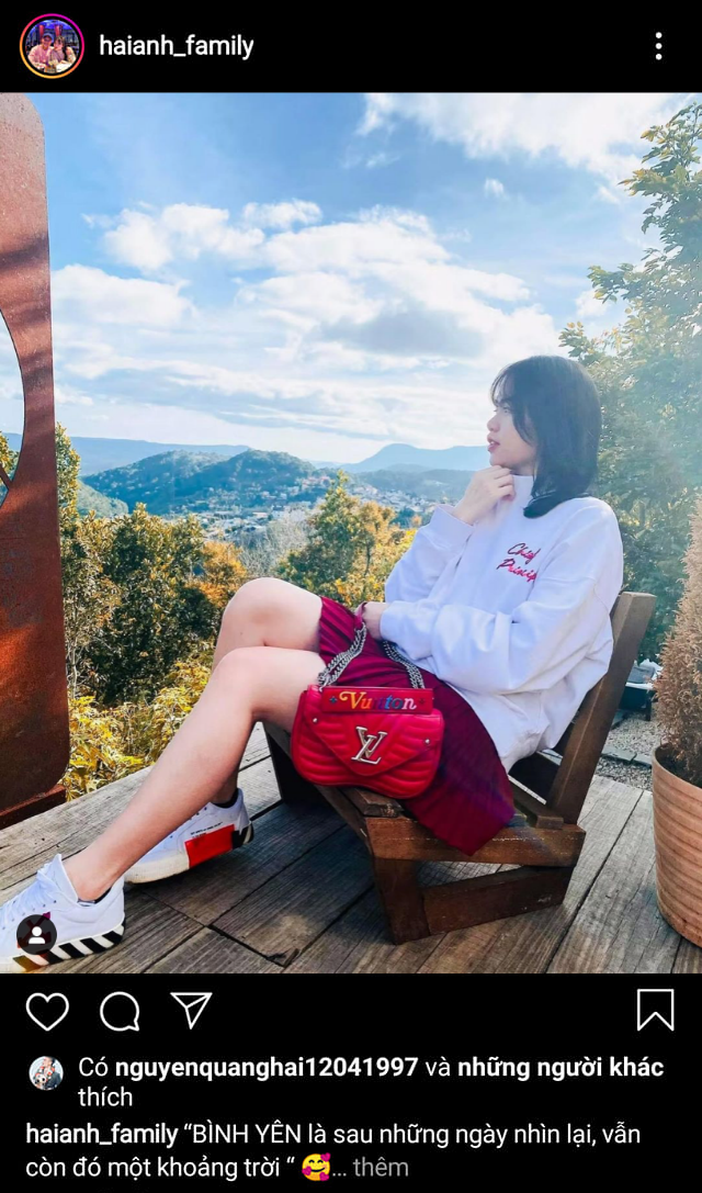 Quang Hải "thả tim" bức ảnh Huỳnh Anh trên Instagram do fan cặp đôi Quang Hải - Huỳnh Anh đăng tải. Quang Hải tiếp tục có động thái mới với Huỳnh Anh, dân mạng cho rằng cặp đôi đã tái hợp ảnh 3