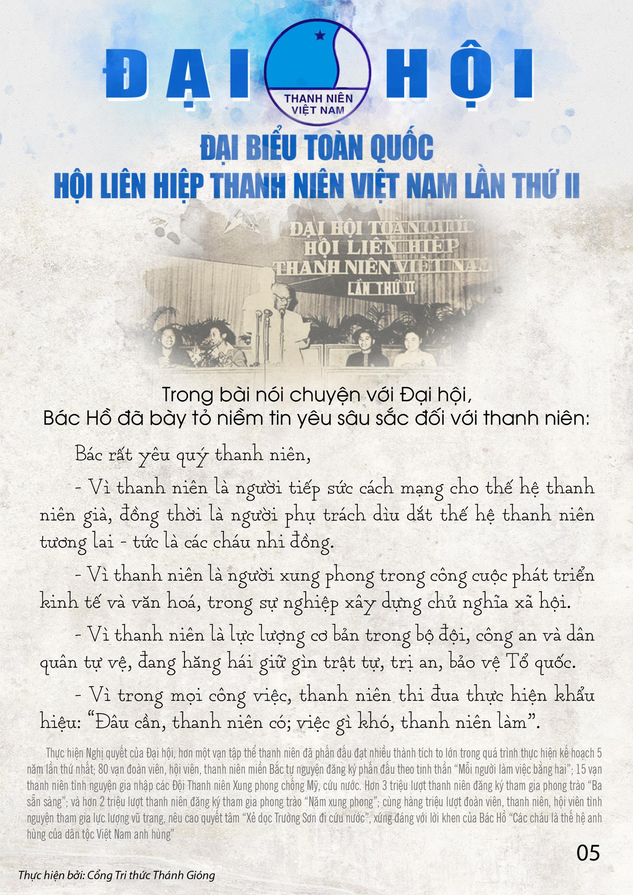 Các kỳ Đại hội toàn quốc Hội LHTN Việt Nam ảnh 5