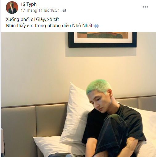 Bài đăng đầu tiên của nam rapper chứa từ khóa trùng với lời nhắn trên bó hoa được Min chia sẻ. Để lộ quà tặng nhân ngày sinh nhật, Min khiến netizen xôn xao và gọi tên 16 Typh ảnh 2