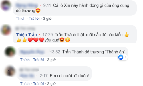Nhiều khán giả để lại dòng bình luận đầy yêu thương dành cho nam nghệ sĩ. (Ảnh chụp màn hình) Trấn Thành đáp trả thách thức của Trúc Nhân nhưng lại bị bà xã lên tiếng "dằn mặt" ảnh 3