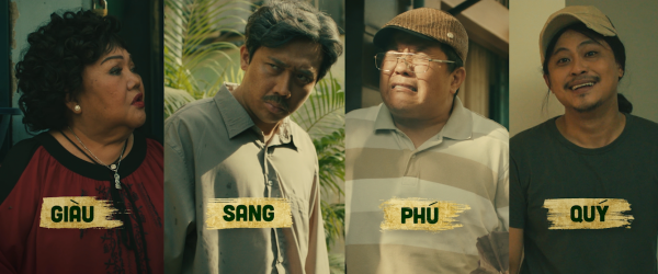 Câu chuyện "Bố Già" phiên bản điện ảnh xoay quanh bộ tứ anh em gia đình: Giàu - Sang - Phú - Quý. Trấn Thành chi mạnh 1 tỷ đồng để thực hiện clip 2 phút giới thiệu phim điện ảnh “Bố Già“ ảnh 1