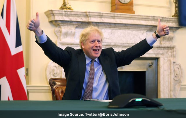 Bức ảnh được Thủ tướng Anh Boris Johnson đăng tải trên trang Twitter cá nhân. Anh và EU đạt được ‘thỏa thuận thương mại lịch sử’ hậu Brexit ảnh 1