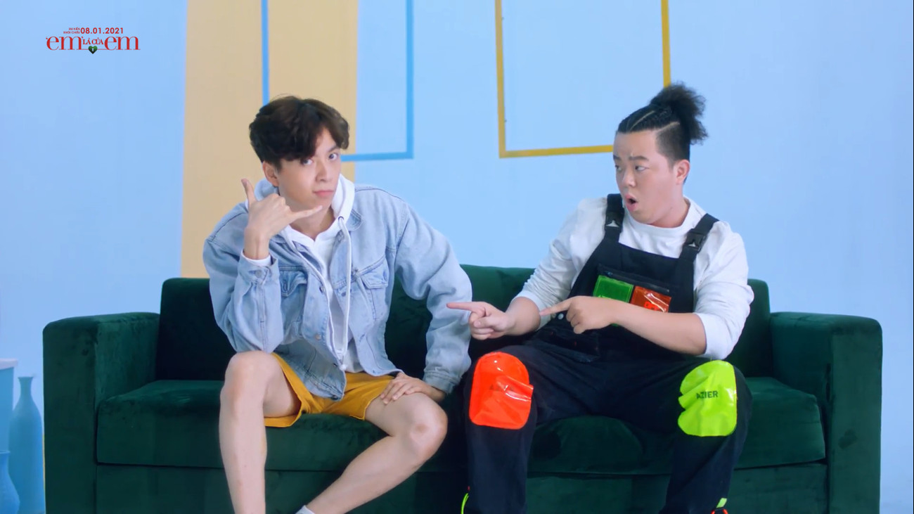 Ngô Kiến Huy và rapper Chí Tâm trong MV Ngô Kiến Huy bất ngờ trở về tạo hình “chàng Bắp” 10 năm trước trong MV mới ảnh 1