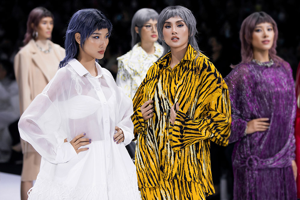 Hoa hậu Đỗ Thị Hà lần đầu diễn catwalk, thần thái sắc lạnh bên đàn chị Thanh Hằng-Tiểu Vy ảnh 5