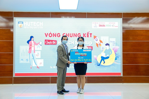 Dự án của Dung giành giải Quán quân cuộc thi 'Hutech Startup Wings 2020 (Ảnh: Đoàn trường) “Vườn sen đá” của Dung ảnh 3