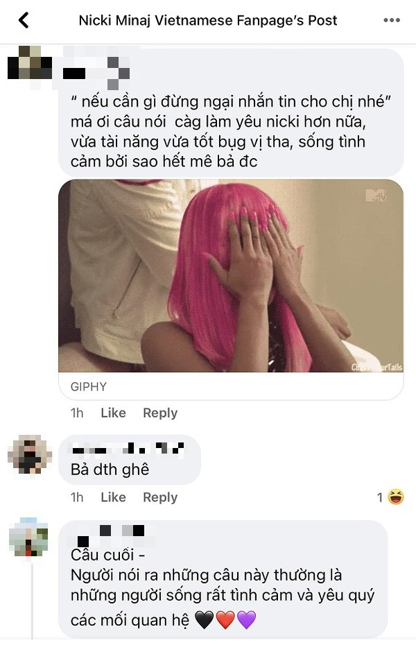 Các fan cảm thấy “tan chảy” vì sự dễ thương này của Nicki Minaj Những lần Nicki Minaj khiến dân mạng “tan chảy” vì sự tử tế, sẵn lòng giúp đỡ người khác ảnh 3
