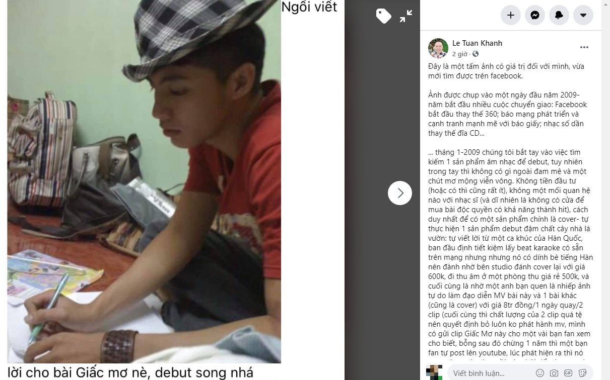 Quản lý của Noo Phước Thịnh chia sẻ hình ảnh và những kỉ niệm thuở nam ca sĩ mới vào nghề. Noo Phước Thịnh thời mới debut: Trong tay chỉ có đam mê và một chút mơ mộng viễn vông ảnh 2