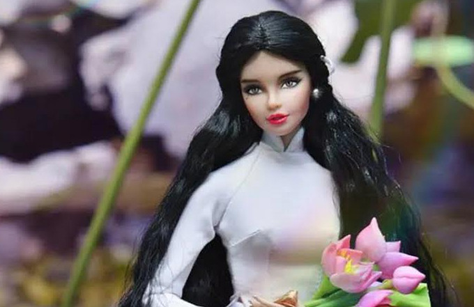 Một trong hai mẫu búp bê đã giành giải Nhất và Nhì cuộc thi "Miss Doll Việt Nam 2016". Nhờ trang điểm búp bê, chàng trai 9X kiếm “sương sương” 30 triệu đồng/tháng ảnh 7