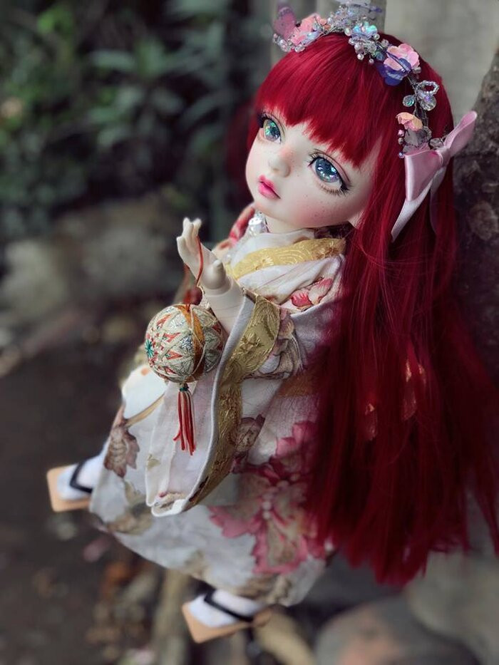 Búp bê Nhật Bản ngọt ngào bên trang phục Kimono truyền thống. Nhờ trang điểm búp bê, chàng trai 9X kiếm “sương sương” 30 triệu đồng/tháng ảnh 6