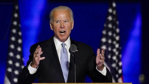 Ông Joe Biden đã có bài phát biểu mừng chiến thắng rất xúc động. Ảnh: Andrew Harnik/ AP. Tại sao nói chiến thắng dành cho ông Joe Biden chính là chiến thắng dành cho du học sinh? ảnh 1