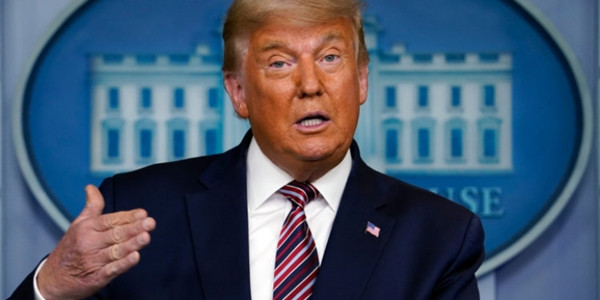 Tổng thống Trump trong buổi phát biểu ở Nhà Trắng. Ảnh: Dnyuz. Nếu thua đối thủ Joe Biden, Tổng thống Trump sẽ mất đặc quyền này trên mạng xã hội ảnh 3