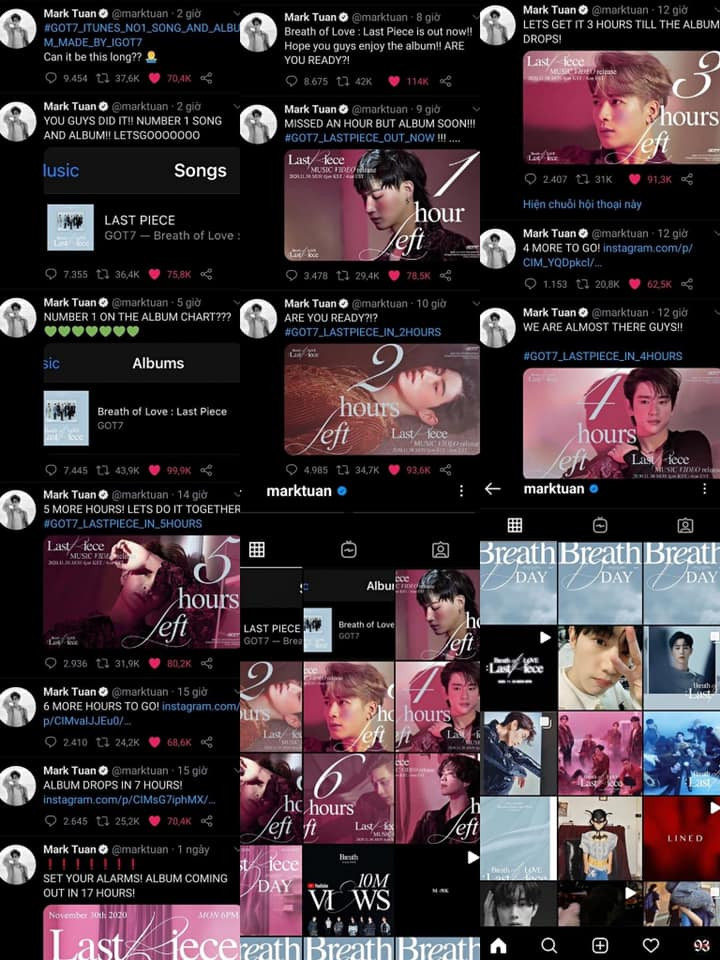 Các bài đăng quảng bá của Mark trên trang cá nhân của anh chàng Fan GOT7 đùa nhóm đổi công ty sang Mark Entertainment vì cách làm việc siêu chán của JYP ảnh 2